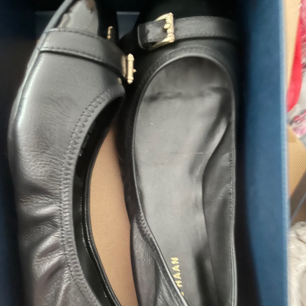 Cole Haan Jenni Ballet Flat, Black, Size 7.5B